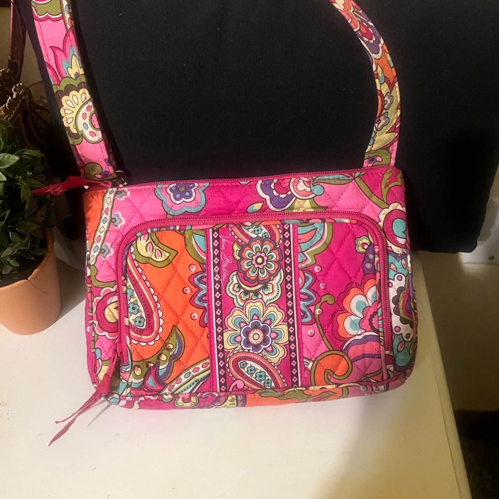 Vera Bradley Vibrant Pink Paisley Women's Crossbody Bag